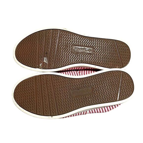 Spenco Mules Woman’s Size 5.5 Santa Rosa Red White Striped Slip on Casual Shoe - Picture 8 of 10